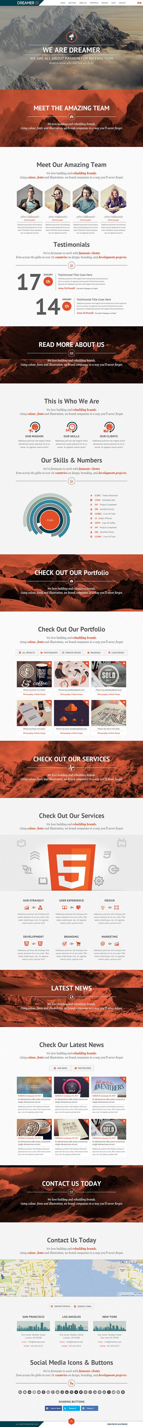 one page layout