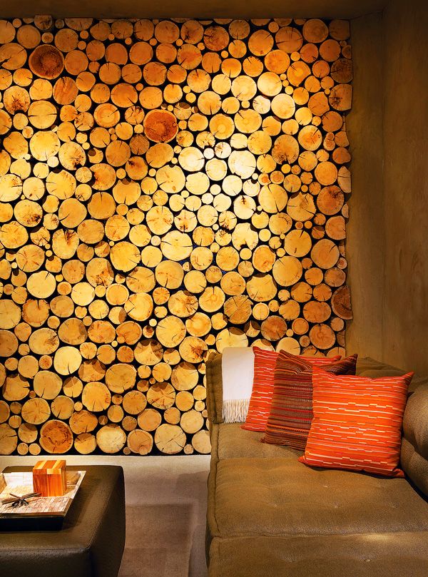 Wood Wall Covering Ideas 25+ best log wall ideas on pinterest | log table, wood rounds and Wood Wall Covering Ideas 25+ best log wall ideas on pinterest | log table, wood rounds and