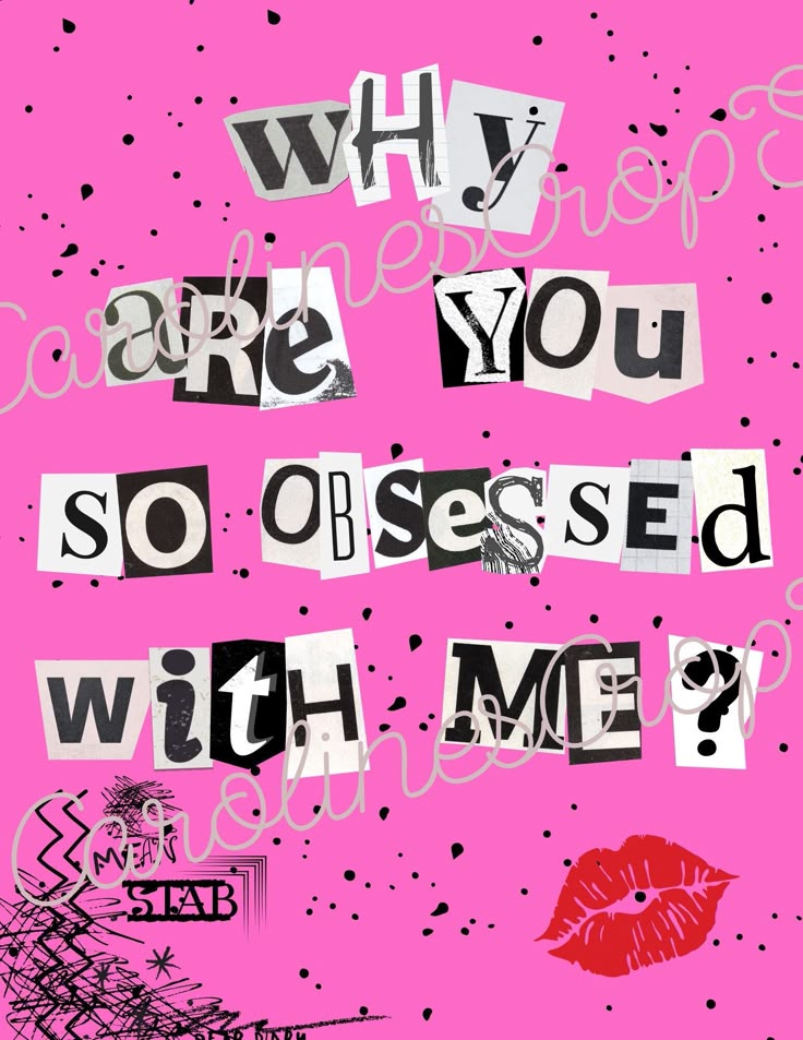 Mean Girls Why Are You So Obsessed With Me Party 8X10 PDF INSTANT Mean Girls Why Are You So Obsessed With Me Party 8X10 PDF INSTANT
