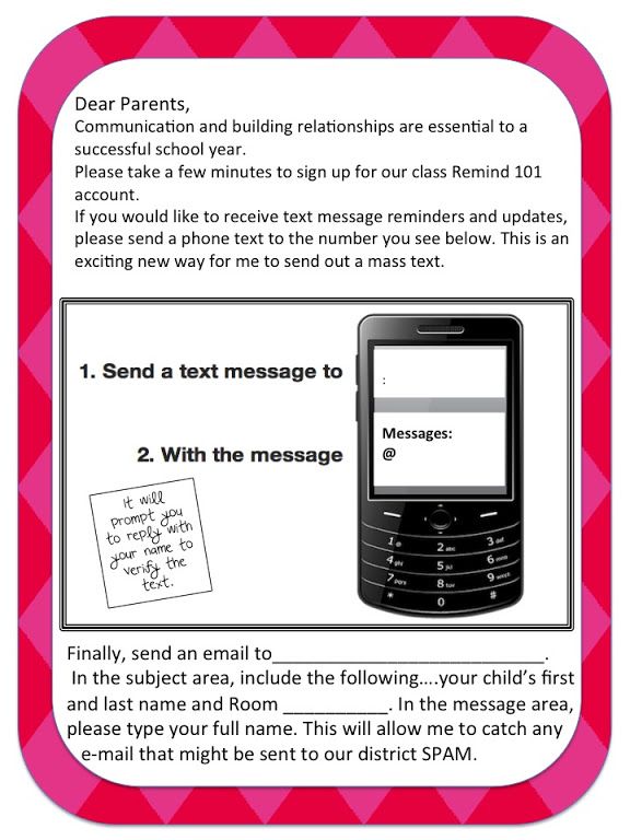 Parent Letter Remind Com Parent Letter Remind Com
