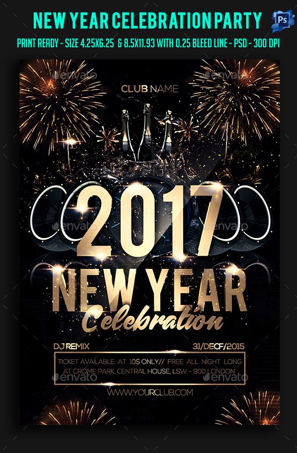 218 best New Year Party Flyer Templates images on Pinterest - new year poster template 218 best New Year Party Flyer Templates images on Pinterest - new year poster template