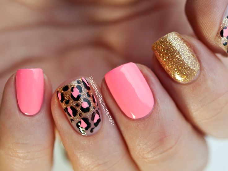 162 Best Nails Nailore Images On Pinterest Nail Party Nails Pink Leopard Print Nail Art With China Glaze Neon On