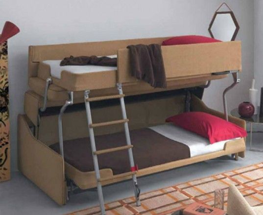 Couch Bunk Bed Transformer crazy transforming sofa goes from couch to adult-size bunk beds in Couch Bunk Bed Transformer crazy transforming sofa goes from couch to adult-size bunk beds in