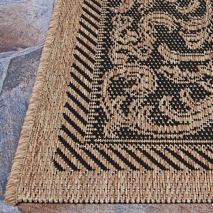 Couristan Recife Garden Lattice Cocoa Black Indoor Outdoor Rug In 2021 Rugs Couristan Recife Garden Lattice Cocoa, Couristan Indoor Outdoor Rugs