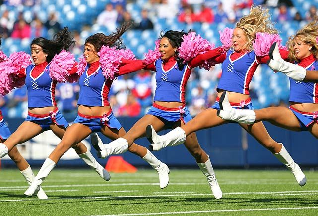 Buffalo Bills Cheerleaders The Buffalo Bills “buffalo Jills” Cheerleaders Photo Courtesy Of