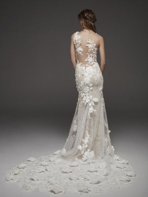 hydra: vestido de novia sirena de talle a la cintura quese inspira