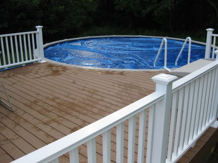 stunning above ground pool decks in irregular shape white deck fence our house pinterest ground pools fences and decking - Above Ground Composite Pool Deck stunning above ground pool decks in irregular shape white deck fence our house pinterest ground pools fences and decking - Above Ground Composite Pool Deck