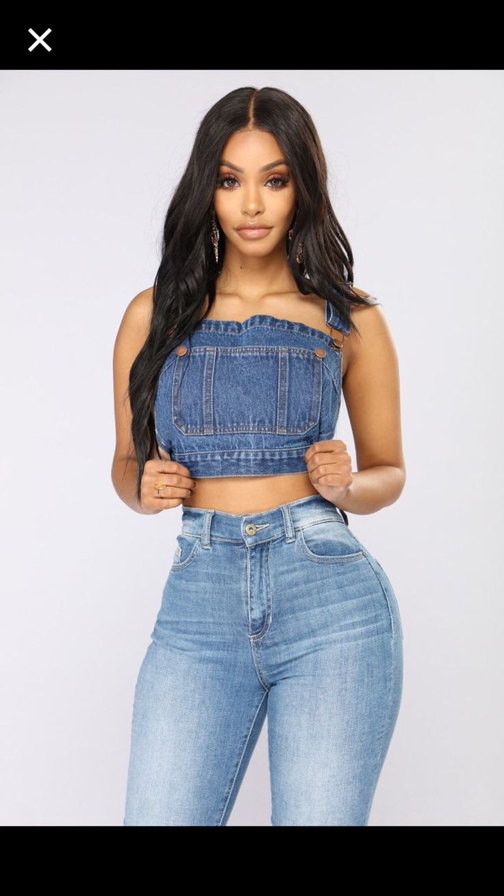 Fashion Nova Top Size L Denim top outfit, Fashion, Fashion nova tops