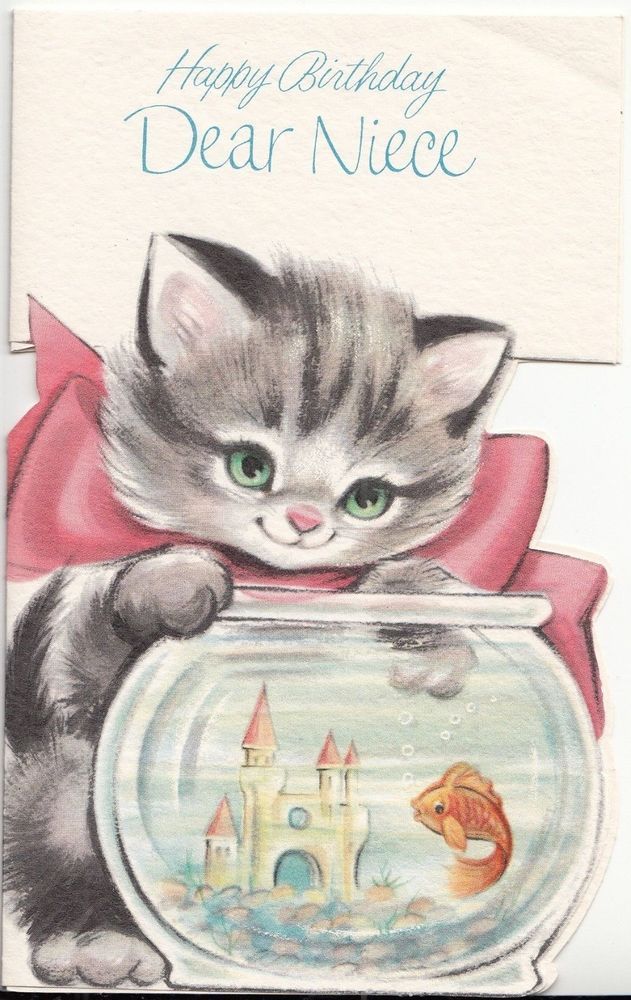 Funny Cat And A Fish In A Bowl Pet Friend Cute Lovely Animals Adorable Poster