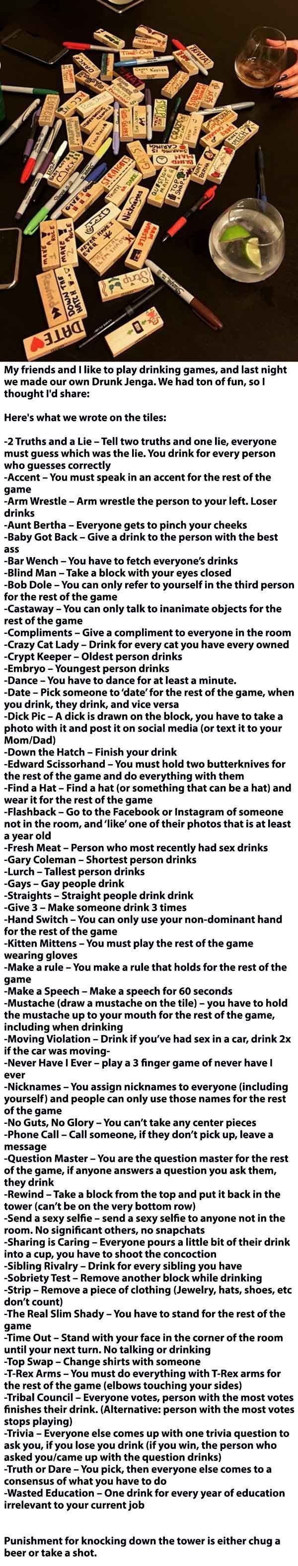 Drinking games to play with 3 people