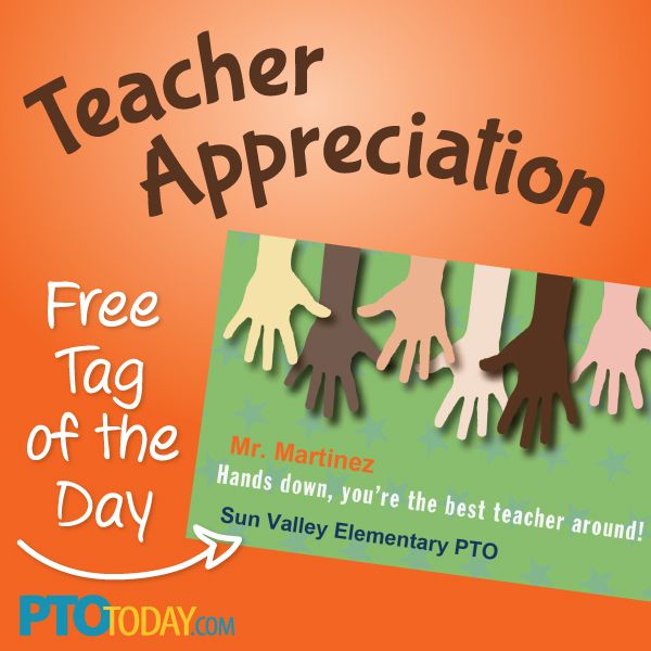 Teacher Appreciation gift tag from the PTO Today File ... Teacher Appreciation gift tag from the PTO Today File ...