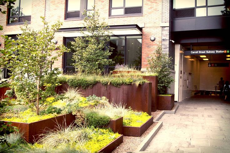 Future Green : Portfolio : CARROLL ST. MTA PLAZA | Landscape design, Landscape and urbanism, Landscape architecture