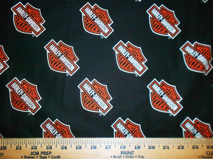 Harley Davidson Motorcycle Fabric Panel Harley Davidson Motorcycle Fabric Panel