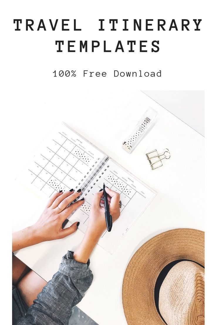 Use these free travel itinerary templates to plan your next travels and keep you...