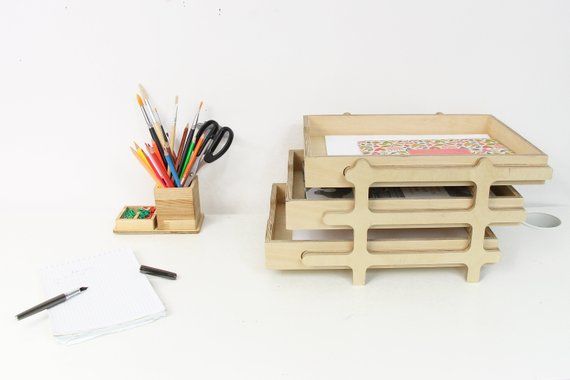 Desk Organizer Tray Paper Wood Desk Organizer Tray Paper