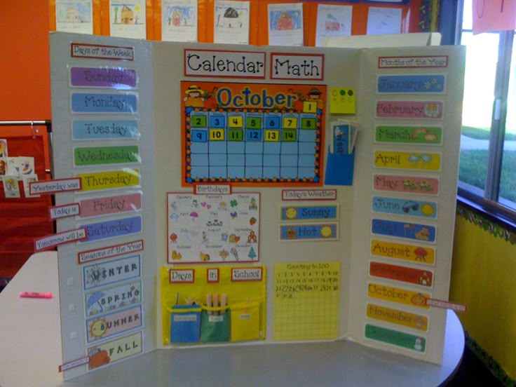 I Like The Idea Of Having Calendar Math On A Tri Fold Board Saves Wall Space And Folds Away Thin To Save Storage Also Comes With Printable Labels I Like The Idea Of Having Calendar Math On A Tri Fold Board Saves Wall Space And Folds Away Thin To Save Storage Also Comes With Printable Labels