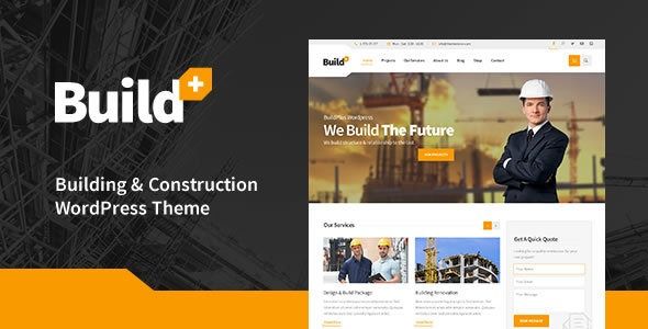 Buildplus Construction Wordpress Theme Stylelib Biznes Stroitelstvo Arhitektura