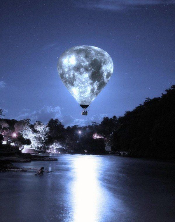 Image result for The moon is a balloon that fills the night which bursts with stars and constellations bright, reminding late night lovers of the dawn whose fingers shatter dreams with early light.
