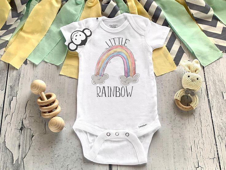 Rainbow Baby Onesie®, Rainbow After The Storm Onesie®, Miracle Baby Onesie...
