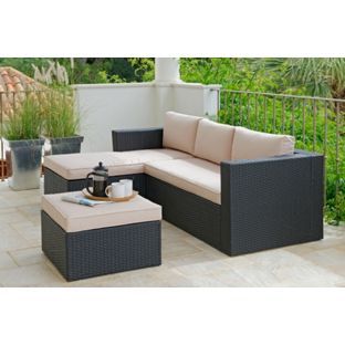26 Best Garden Images On Pinterest Rattan Effect 3 Seater Mini Corner Sofa Black At Argos Co Uk