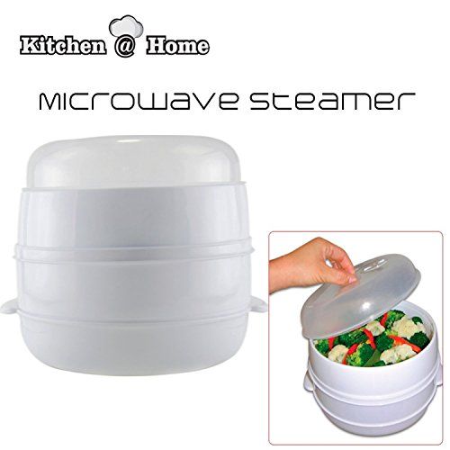 Steamer BPA Free Cookware Steam New 2 Tier Microwave Steamer Perfect