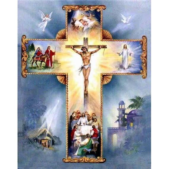 5D Full Drill Diamond Painting Cross Stitich Jesus Kits Art Embroidery Present