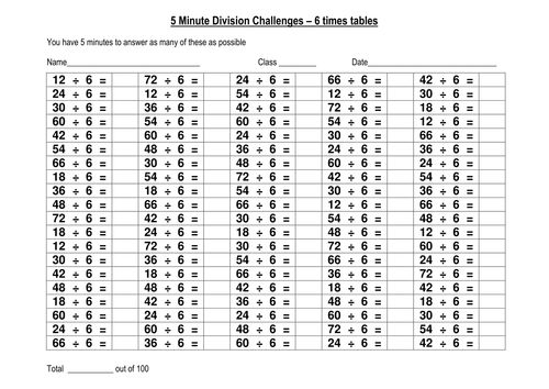 100 question speed division challenges set 2 of 4 this 60 by 60 multiplication chart