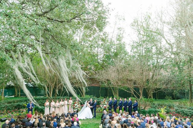 Garden Ceremony At Thomas Bennett House Thomas Bennett House Charleston Wedding Photographer Daniel Island Club