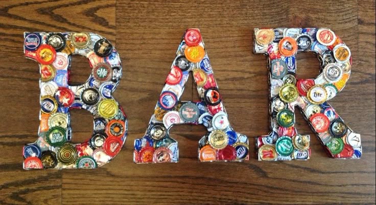 Einzigartige Handwerk Bier Flasche Buchstaben Zeichen Bier