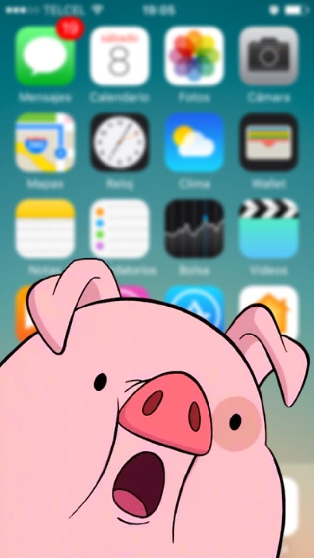 Iphone Gravity Falls Pig Wallpaper