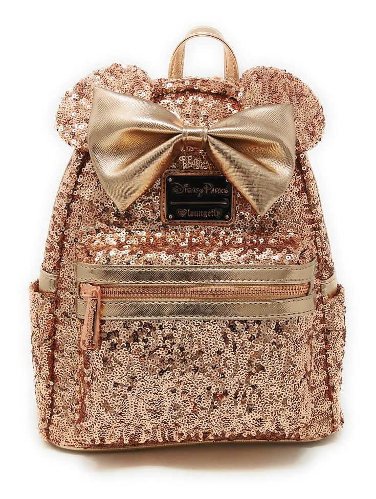 loungefly minnie backpack rose gold