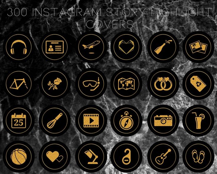 instagram highlight icons black and gold instagram highlight icons black and gold