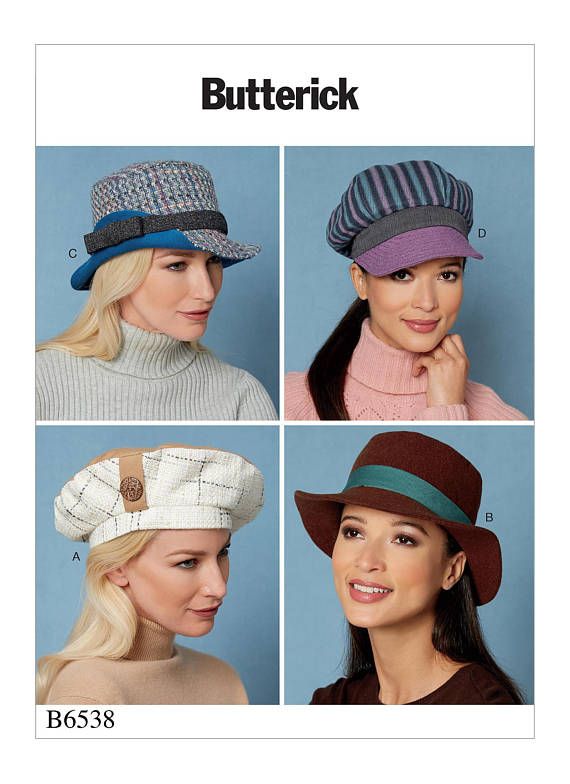 Misses Hats Fedora Newsboy Beret Winter Millinery Women Accessory Sewing Pattern Misses Hats Fedora Newsboy Beret Winter Millinery Women Accessory Sewing Pattern