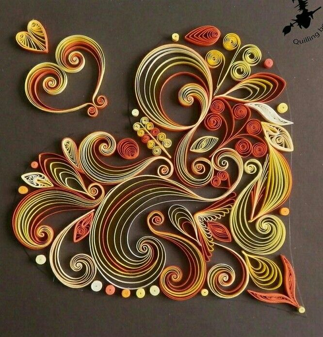 Een Hart In Filigraan Kunst Quilling Patterns Quilling Designs