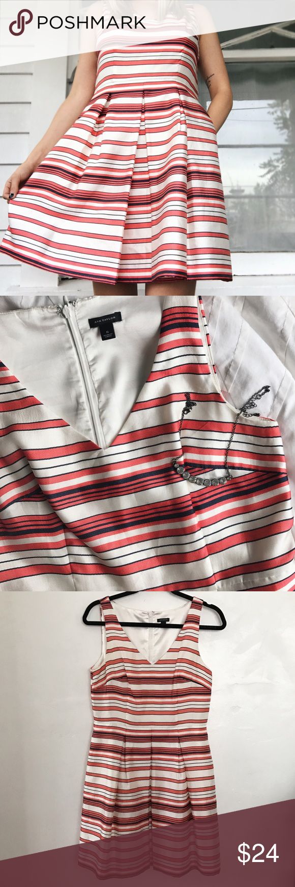Gorgeous Ann Taylor dress This stripped Ann Taylor dress is perfect for a party … Gorgeous Ann Taylor dress This stripped Ann Taylor dress is perfect for a party …
