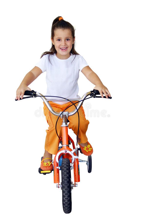 Child Riding A Bike In Summer Park Little Girl Learning To Ride A Bicycle Without Training Wheels Kindergarten Kid O Kindergarten Kids Kids Ride On Bike Ride