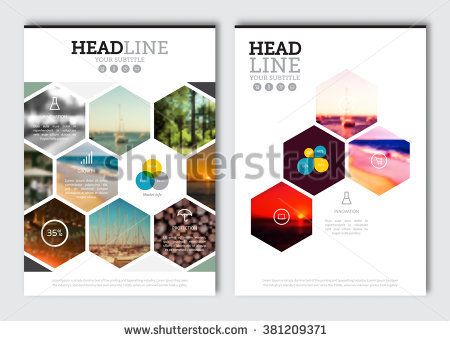 business brochure design template vector flyer layout blur