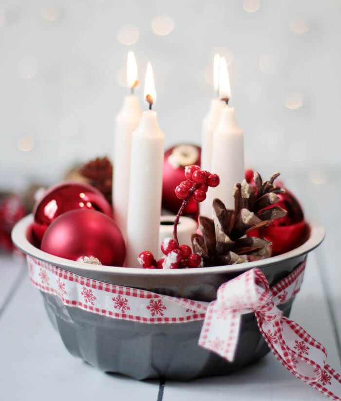 Last Minute Idee: Adventskranz ...