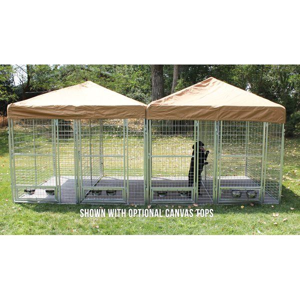 You Ll Love The Burbach 3 Dog Galvanized Steel Yard Kennel Great