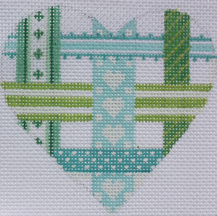 224 best Needlepoint Hearts - Valentines images on Pinterest | Stitches