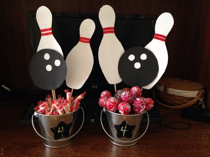 Bowling party centerpieces Bowling party decorations, Bowling party