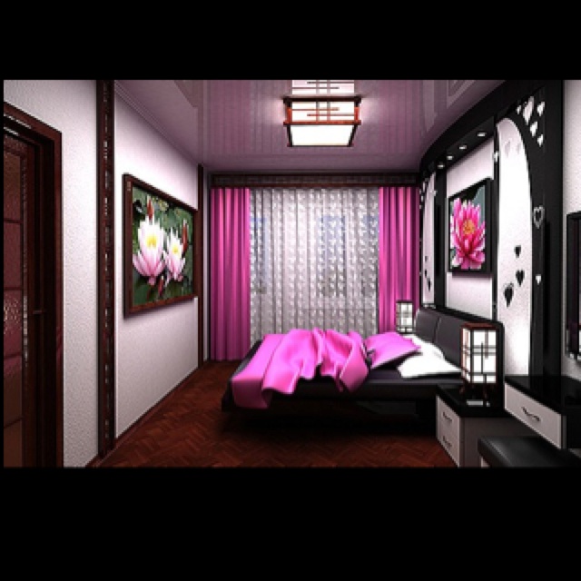 pink and black room super cute bedroom for girls pinterest