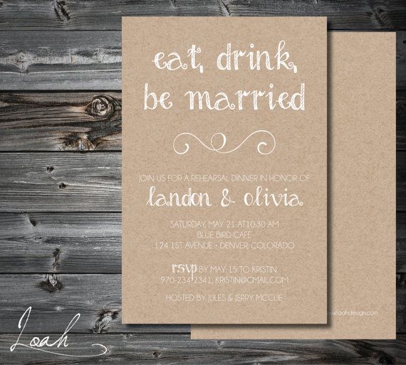 Custom Rustic Rehearsal Dinner Invitation 5x7 By LoahDesign 2000 Custom Rustic Rehearsal Dinner Invitation 5x7 By LoahDesign 2000