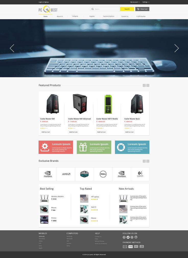 online storefront templates