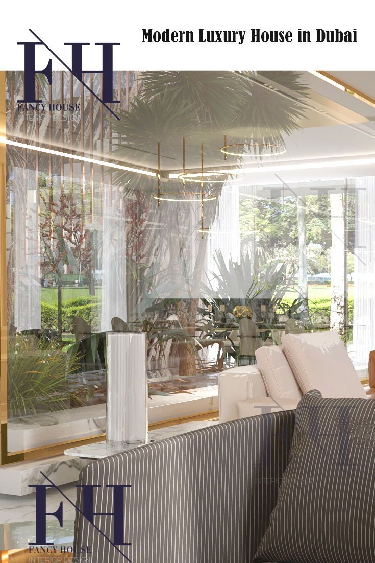 Luxury minimalists home décor for a modern palace in light color the living room interior design is created by desingners of fancy house design company in