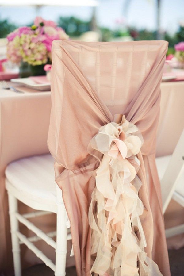 28 Awesome Wedding Chair Decoration Ideas For Ceremony And Reception Dusty Pink Wedding Chair Sash