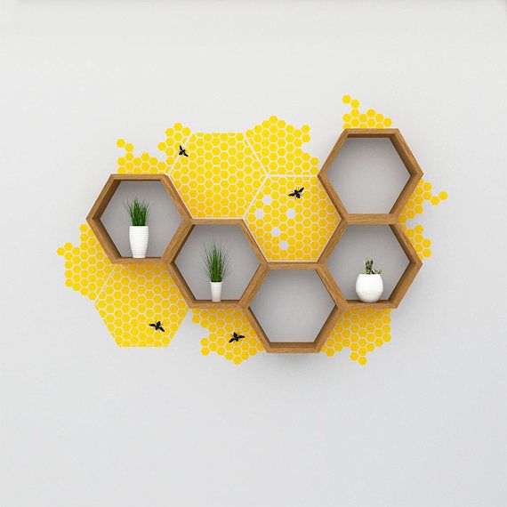 Die besten 25+ Hexagon wall shelf Ideen auf Pinterest DIY Wand - deko ideen hexagon wabenmuster modern Die besten 25+ Hexagon wall shelf Ideen auf Pinterest DIY Wand - deko ideen hexagon wabenmuster modern