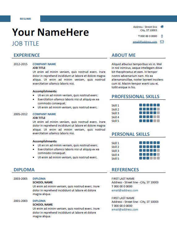 126 best Classic resume templates images on Pinterest Free - resume template docx 126 best Classic resume templates images on Pinterest Free - resume template docx