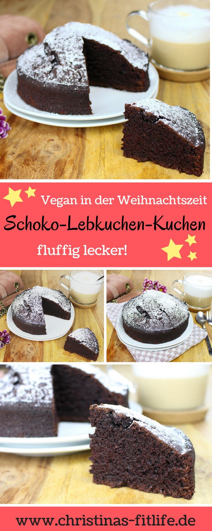 Veganer Schoko Lebkuchen Kuchen ♥ Christinas Fitlife ♥ Veganer Schoko Lebkuchen Kuchen ♥ Christinas Fitlife ♥