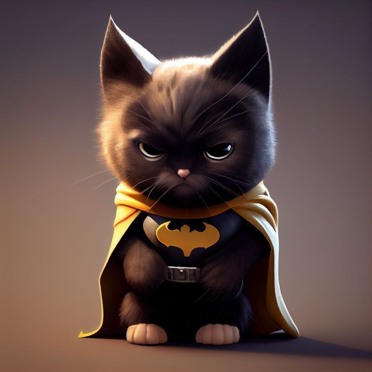 Pin by nika kerimova on spider Man | Batman cat, Funny cat pictures
